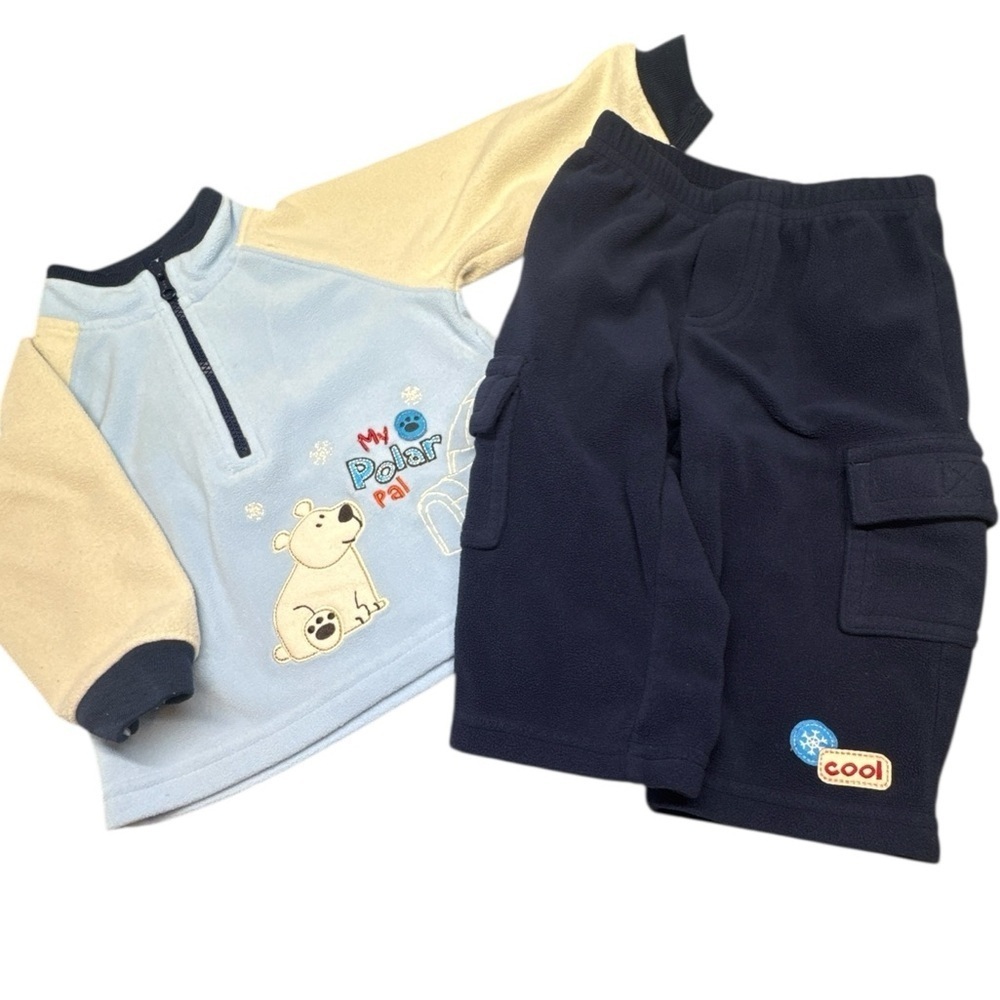 Carter’s Polar Bear Fleece Outfit (Size 3–6 Months)